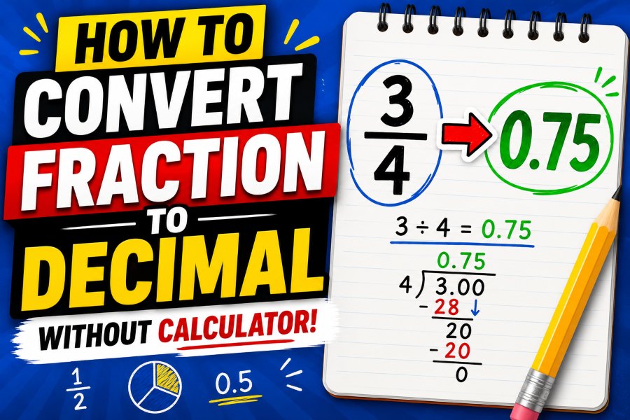 How To Convert Fraction To Decimal Without Calculator